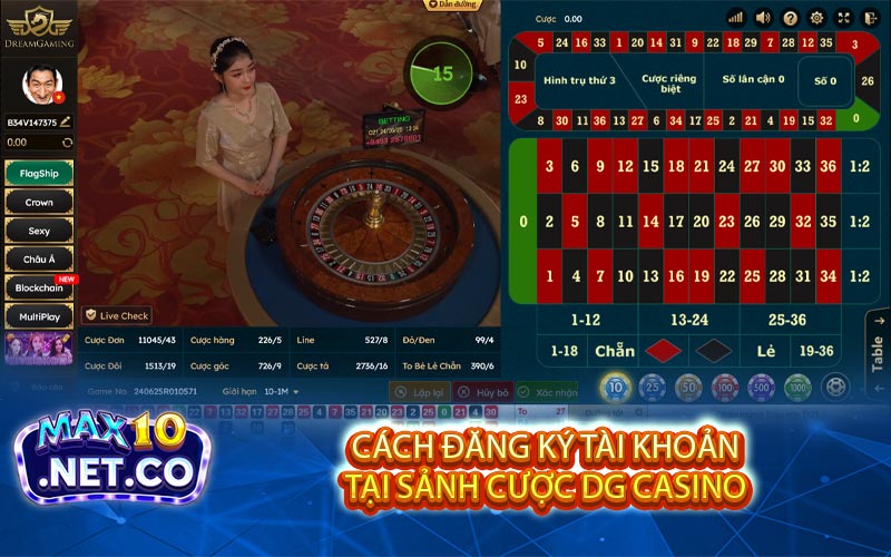 Cach Dang Ky Tai Khoan Tai Sanh Cuoc DG Casino 